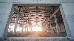 Processo de Construção de barracão pré-moldado